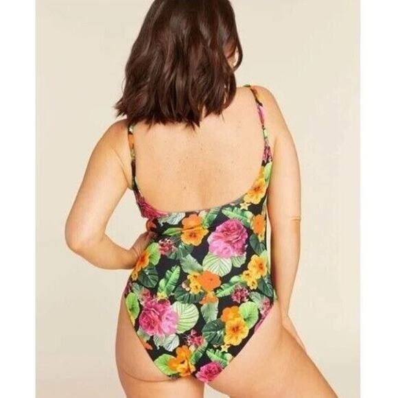 Andie Swim The Santorini One Piece Compression Minimalist Floral NWT X Small - Picture 2 of 8